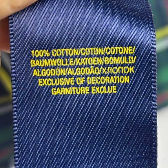 Ralph Lauren Boys Long sleeve Button Up Shirt Sz XL (18-20) Preppy Classic Navy - Picture 6 of 10